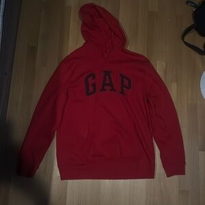 Mens Red Gap Hoodie Size Large